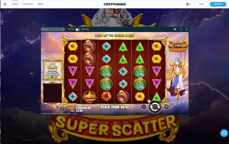 Gates of Olympus Super Scatter screenshot