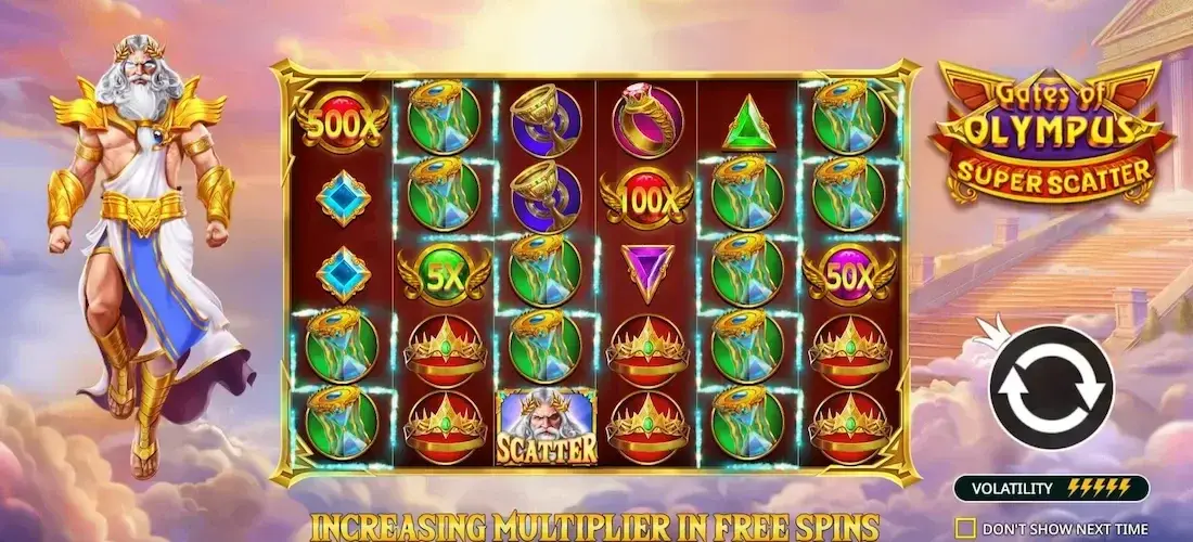 Gates of Olympus Super Scatter screenshot