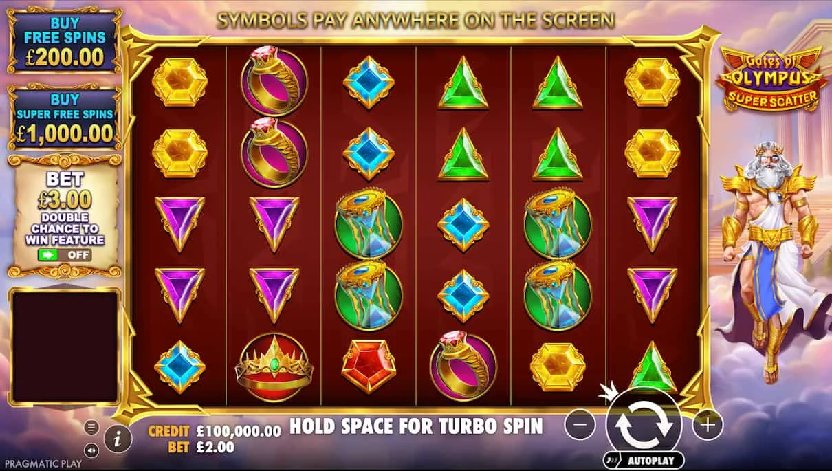 Gates of Olympus Super Scatter Schermata 1