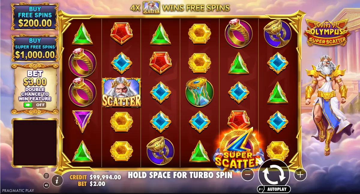 Gates of Olympus Super Scatter screenshot
